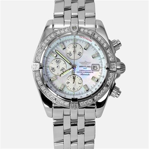 breitling chronomat preowned|Breitling Chronomat evolution with diamonds.